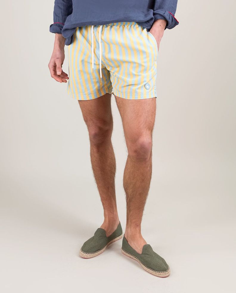Bañador Raya Amarillo HOMBRE PV 25
