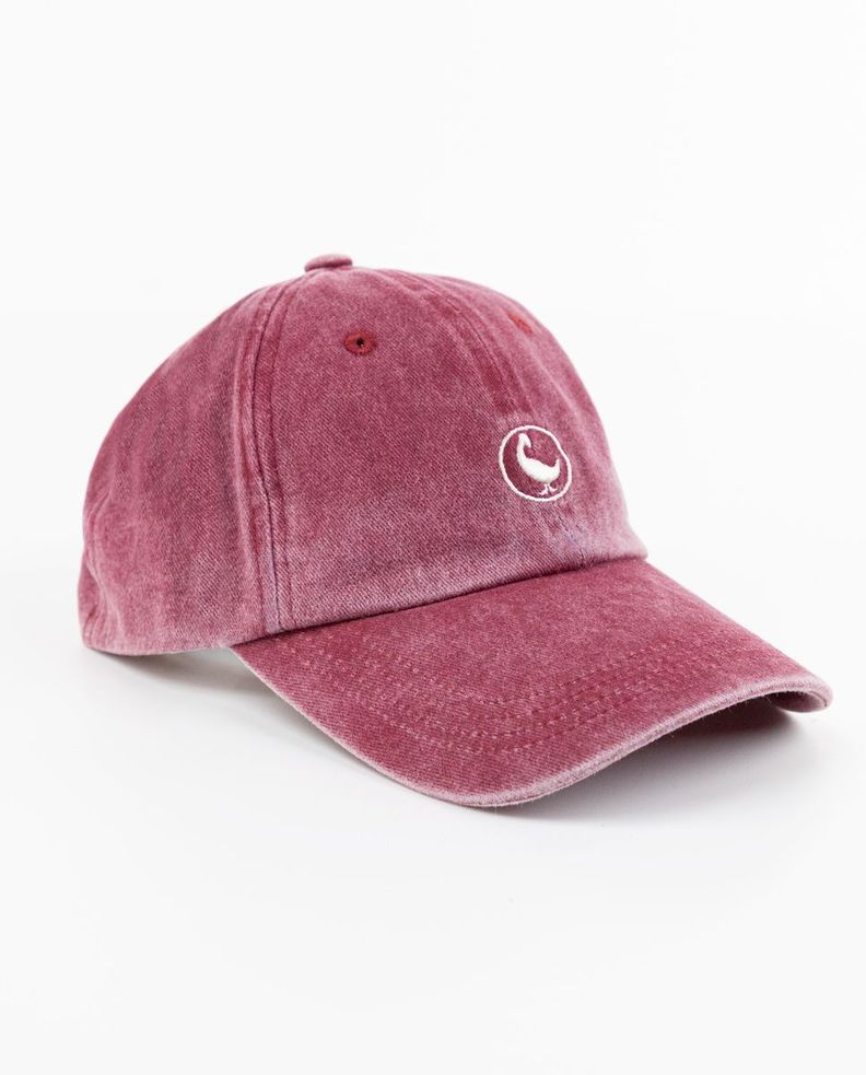 Gorra Algodón Lavado Granate