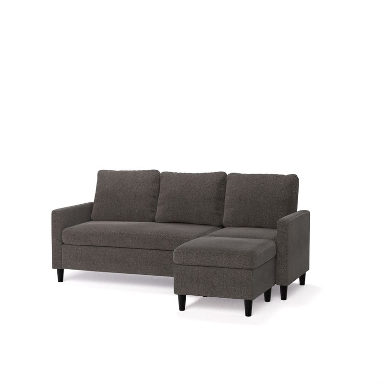 Sofa Zinus Hudson seccional 3 cuerpos Gris Oscuro