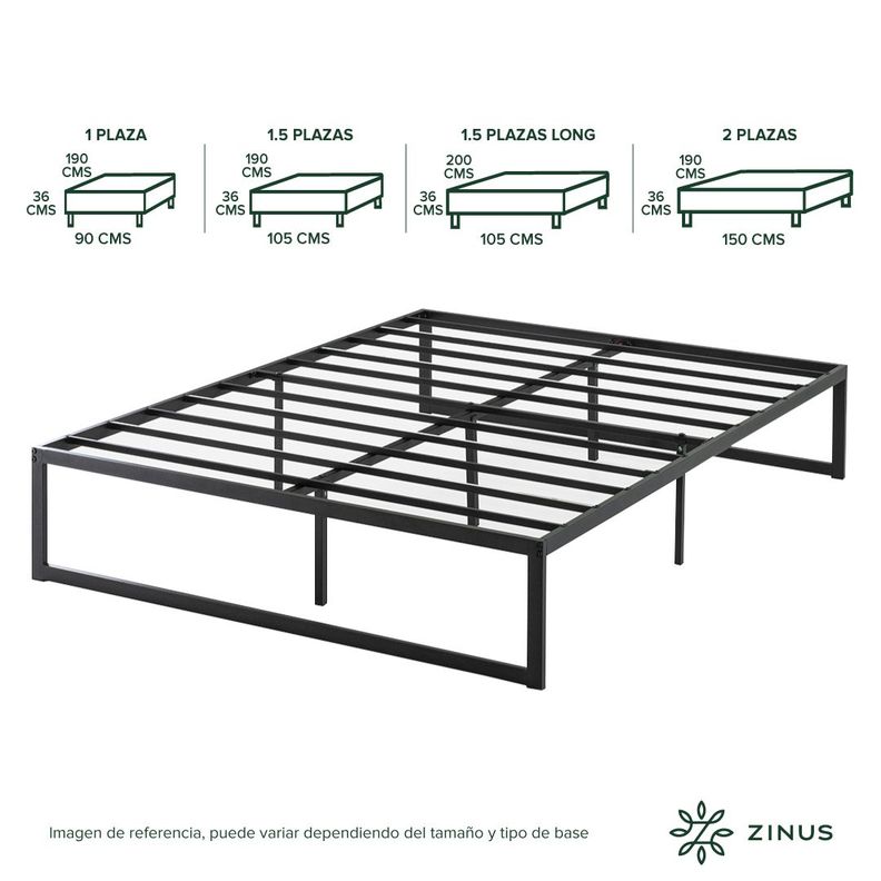Base de cama ABEL Zinus  Super King 200x200x36cm-2