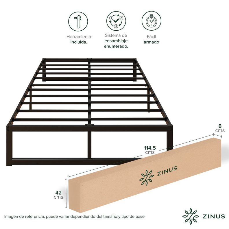 Base de cama ABEL Zinus  Super King 200x200x36cm-4