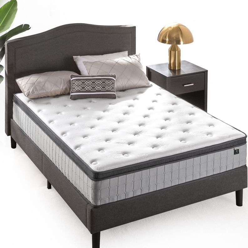 Colchón 1.5 plazas long Euro Top Resortes Pocket Zinus 105x200x30cm-2