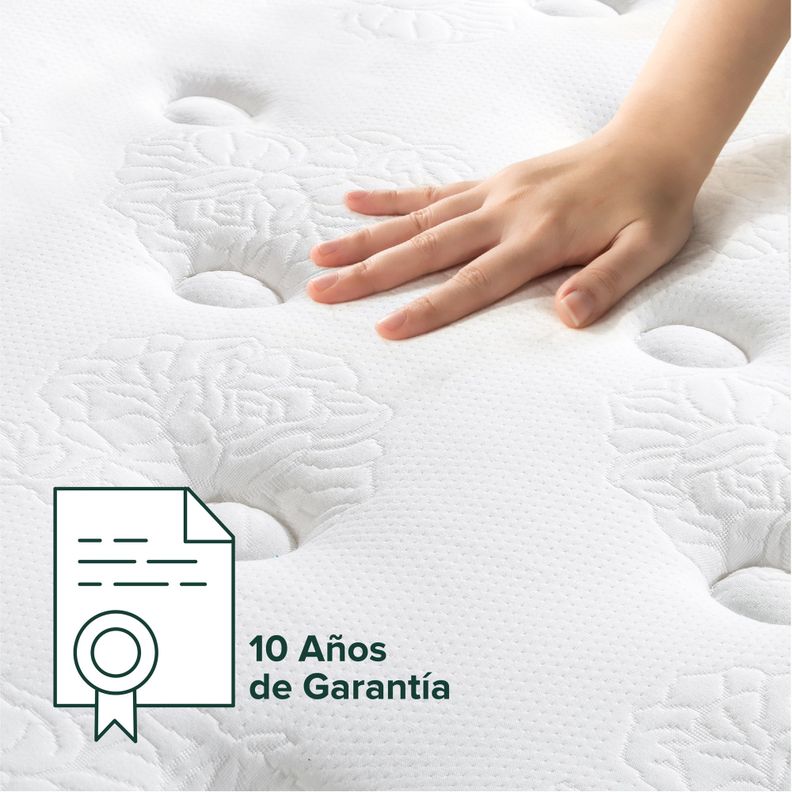 Colchón 1.5 plazas long Euro Top Resortes Pocket Zinus 105x200x30cm-4
