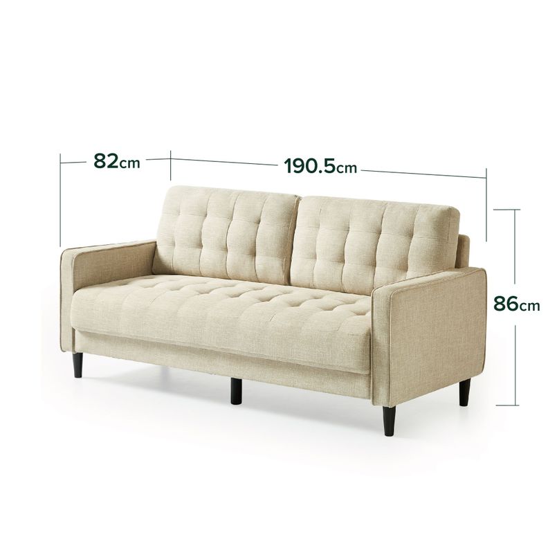 Sofá Zinus benton 3 cuerpos Beige-5