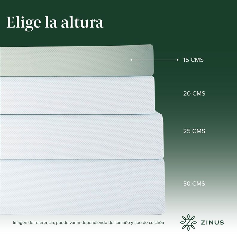 Colchón Zinus 1.5 Plazas 105x190x15cm Espuma y Fresco-4