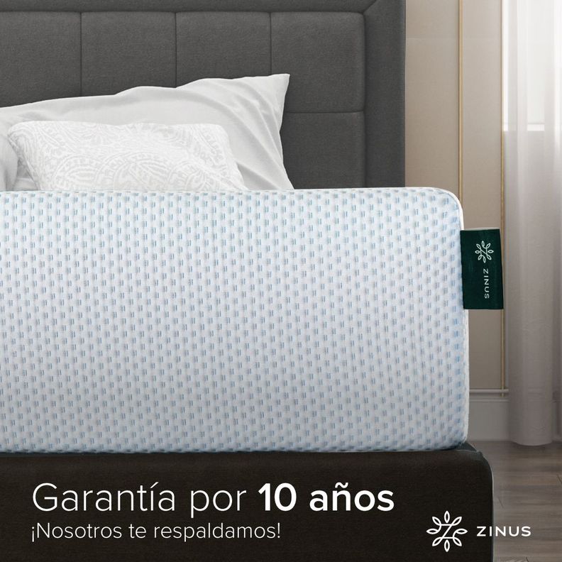 Colchón Zinus 1.5 Plazas 105x190x15cm Espuma y Fresco-6