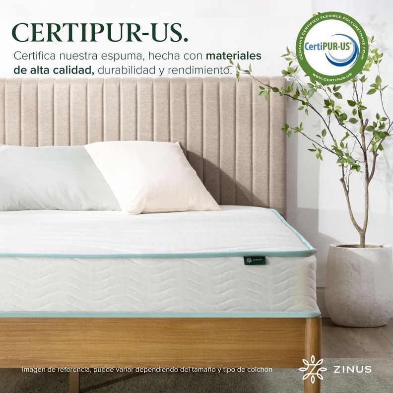 Colchón Zinus Caja 2 Plazas 150x190x15cm de Resortes Bonell-4