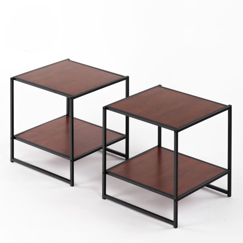 Set de 2 Veladores Zinus 51cm Cafe