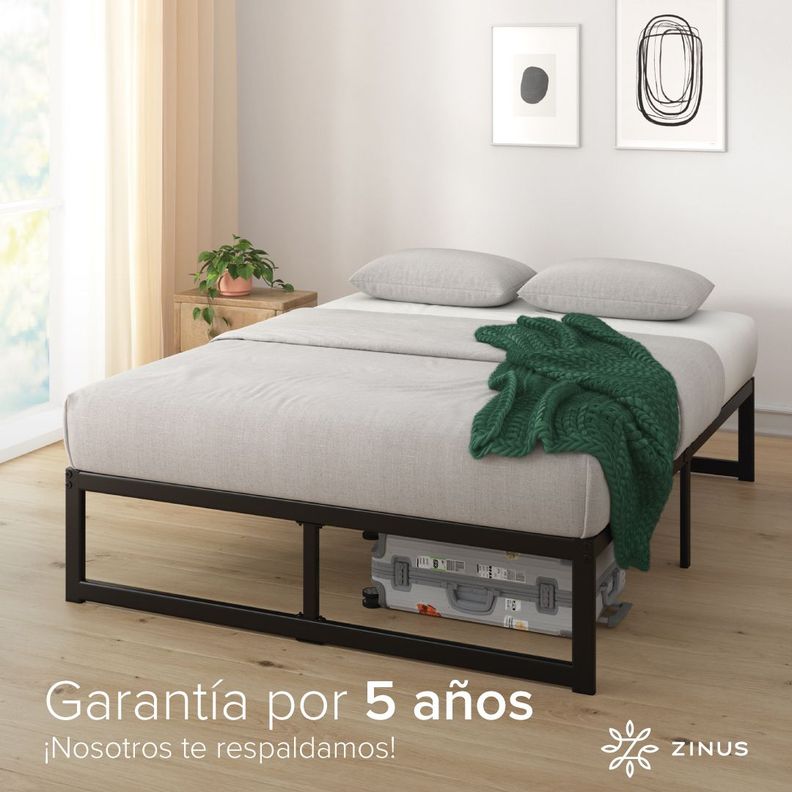 Cama Abel Zinus Colchón Espuma 1.5 Plazas Long 25cms-8