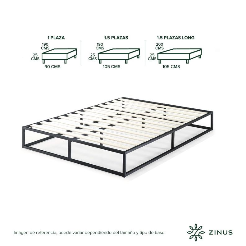 Base de cama JOSEPH Zinus King 180x200x25cm-2