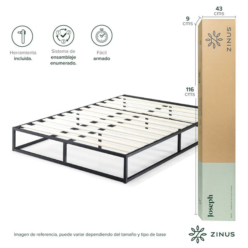Base de cama JOSEPH Zinus King 180x200x25cm-4