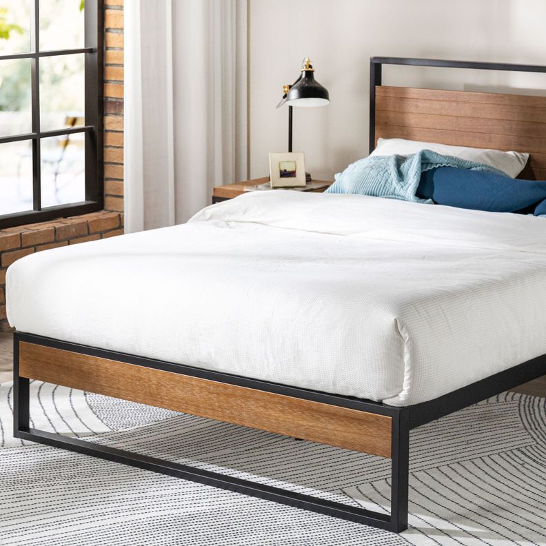 Base con respaldo SUZANNE Zinus 1,5 plazas long 105x200x36cm-3