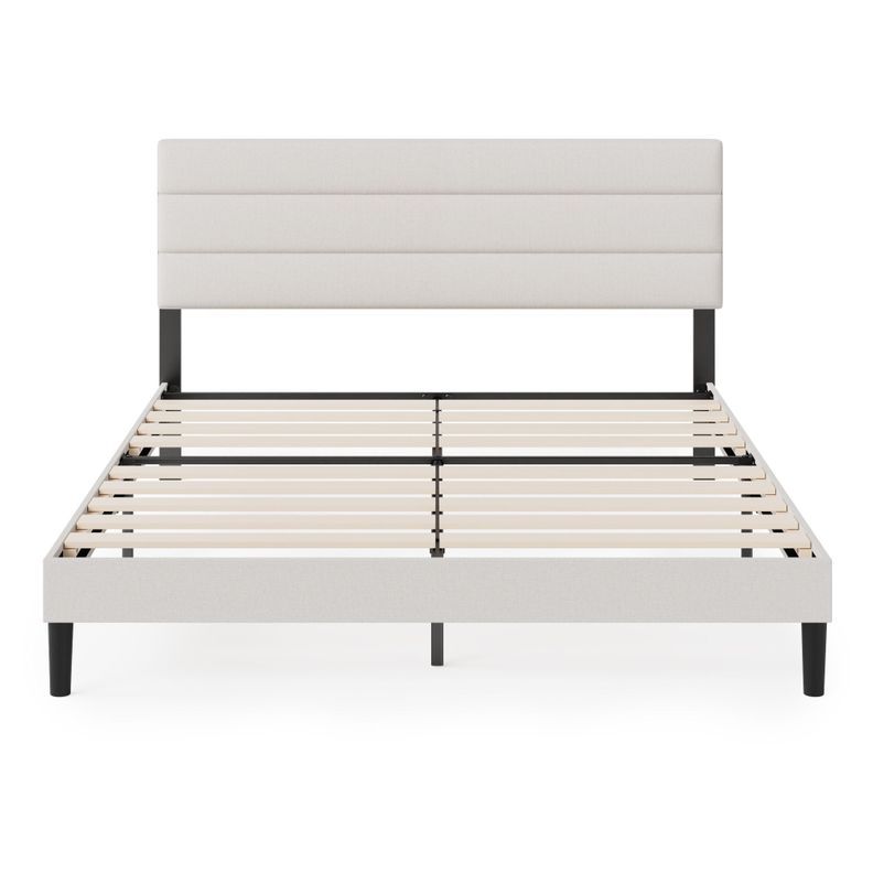 Base de Cama Premium Zinus  King 180x200x30cm Piper Respaldo Blanco
