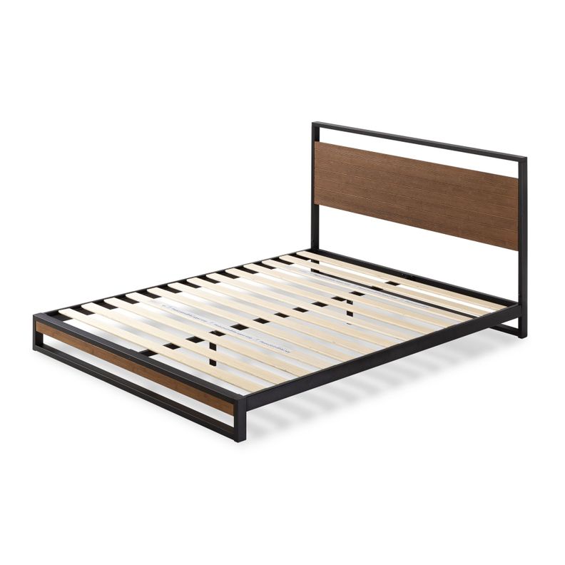 Base de cama SUZANNE con respaldo Zinus King 180x200x18cm-0