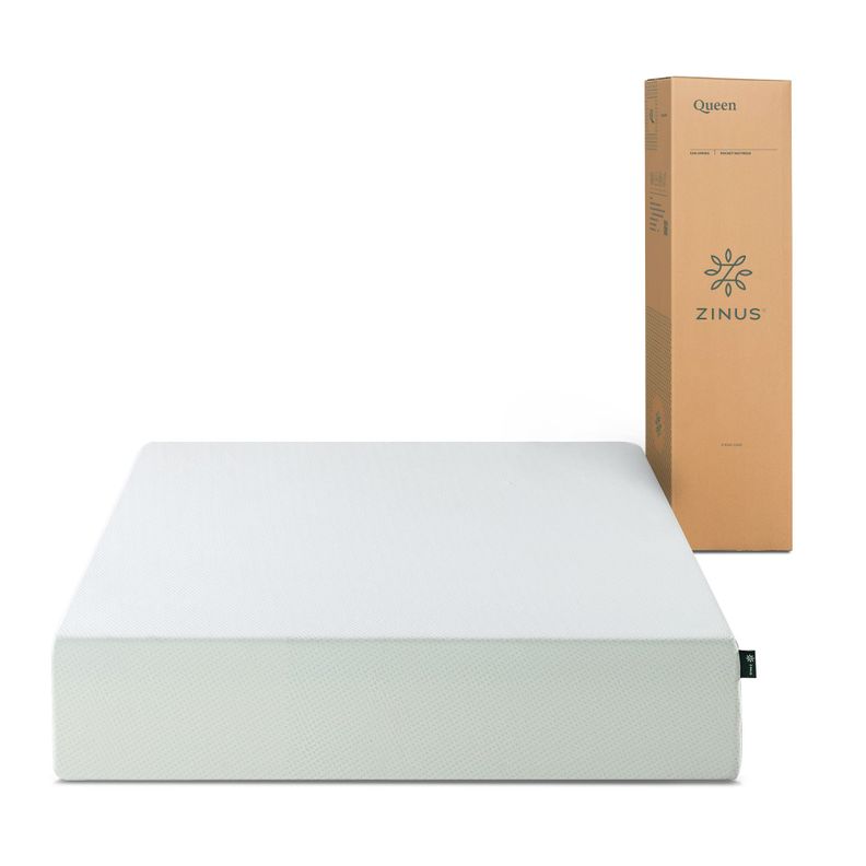 Colchón 1.5 plazas long espuma Zinus Memory 105x200x30cm-0