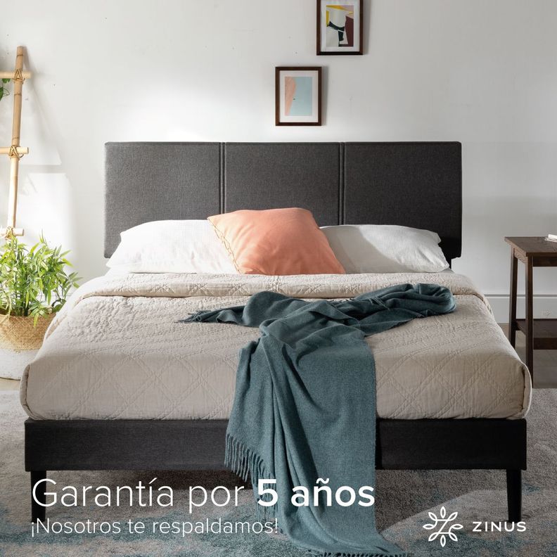 Cama Cambril Zinus Colchon Espuma Green Tea 2 Plazas-8