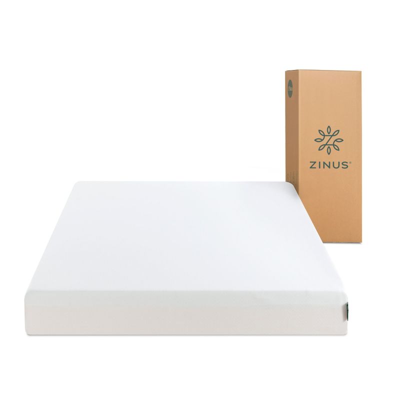 Colchón 1.5 Plazas Long Espuma Zinus Compact 105x200x20cm-0