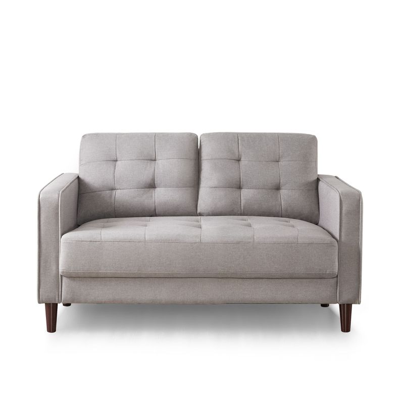 Sofa Zinus Benton Mid-Century Gris Piedra 135cm
