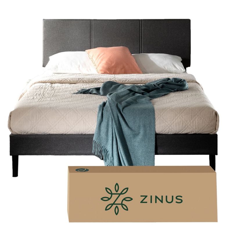 Base cama CAMBRIL respaldo Zinus 2 Plazas Long 150x200x30cm-0