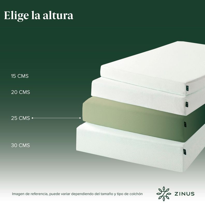 Colchón Zinus King 180x200x25cm Espuma Alivia Presión-6