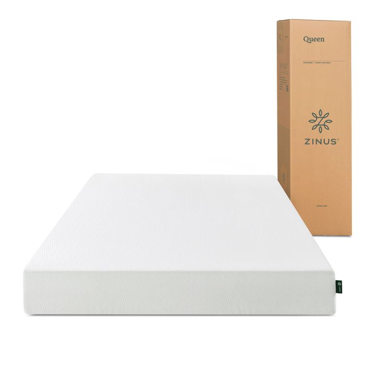 Colchón 1.5 plazaslong espuma Zinus Memory Foam 105x200x20cm-0