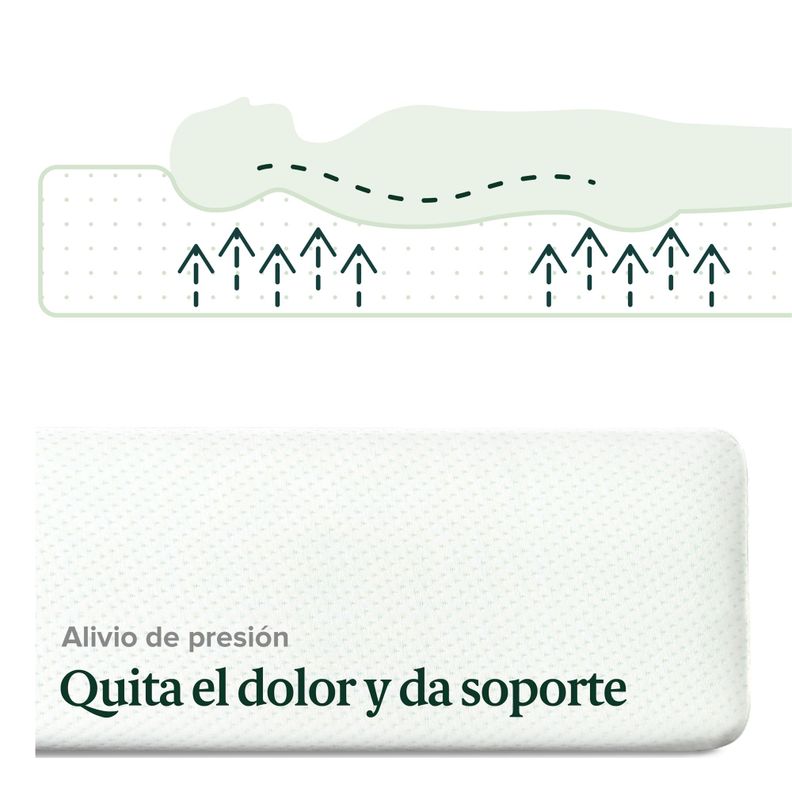 Colchón 1.5 plazaslong espuma Zinus Memory Foam 105x200x20cm-5