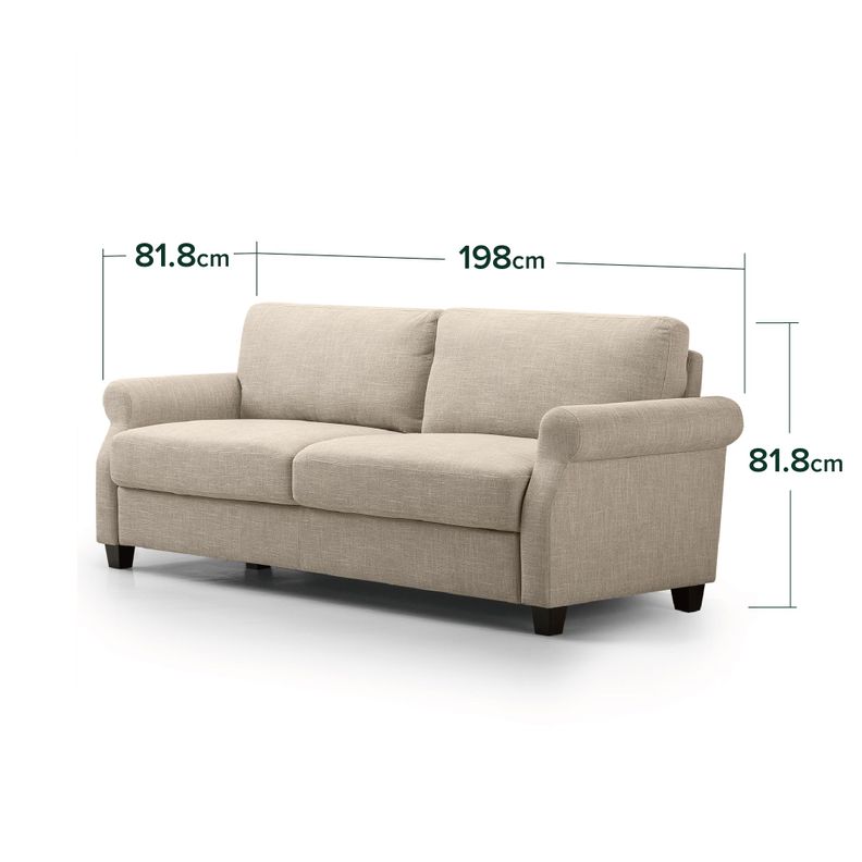 Sofá Zinus Josh 3 cuerpos Beige-1