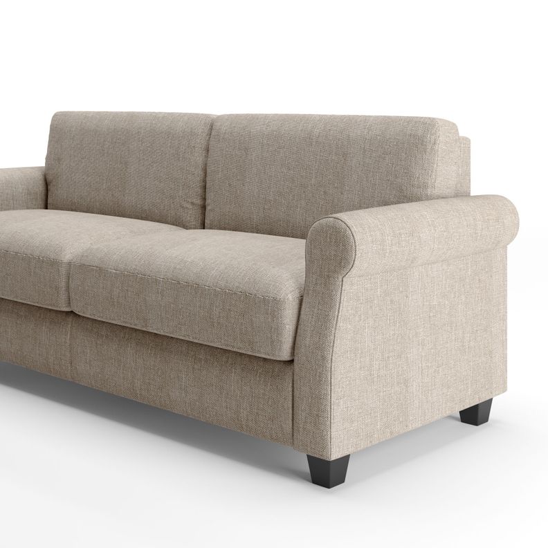 Sofá Zinus Josh 3 cuerpos Beige-4