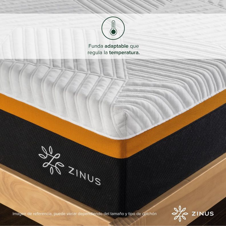 Colchón Zinus 2 Plazas 150x190x30cm  Regula la Temperatura-5