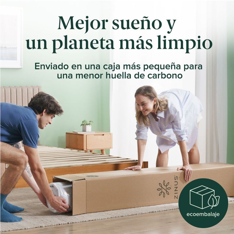 Cama Joseph Zinus Colchón Espuma 2 Plazas 25cms-3
