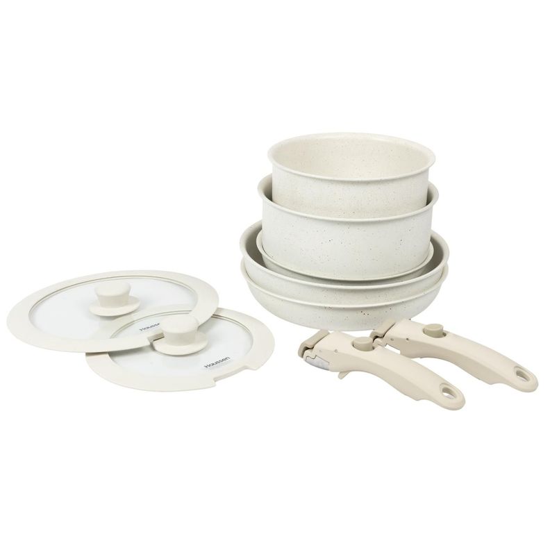Batería de Cocina Antiadherente Granito 11 piezas Infini-1