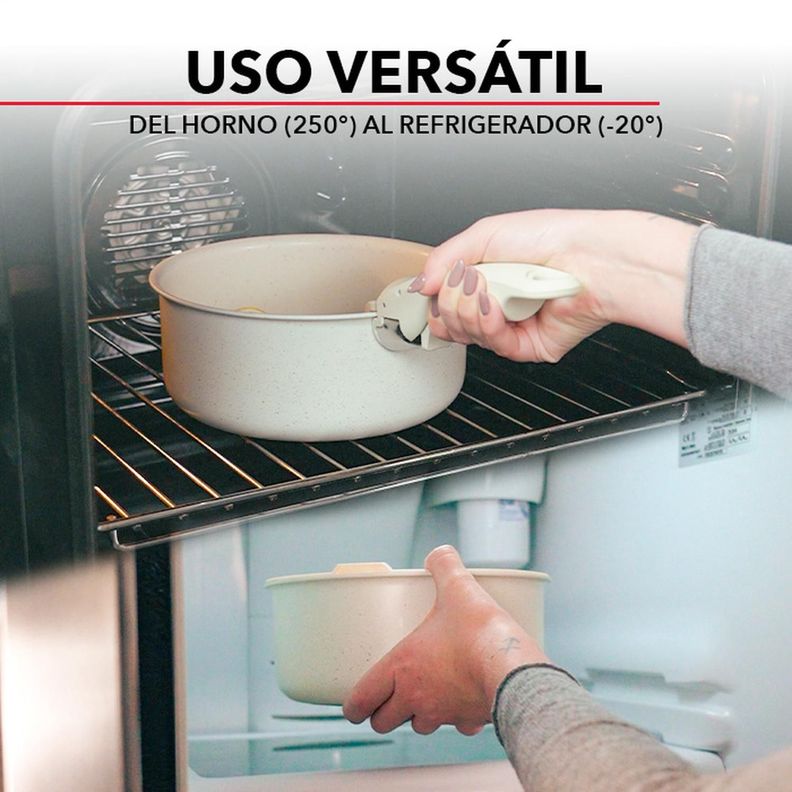 Batería de Cocina Antiadherente Granito 11 piezas Infini-6