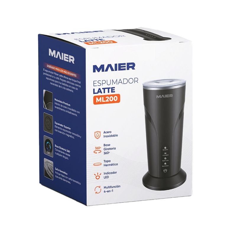 Espumador de Leche Multifunción 4-en-1 Maier Latte-6