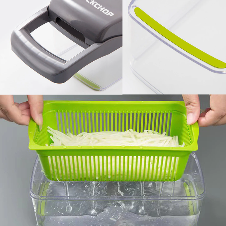Rallador Picador Cortador Frutas Verduras Multiuso QuickChop-2