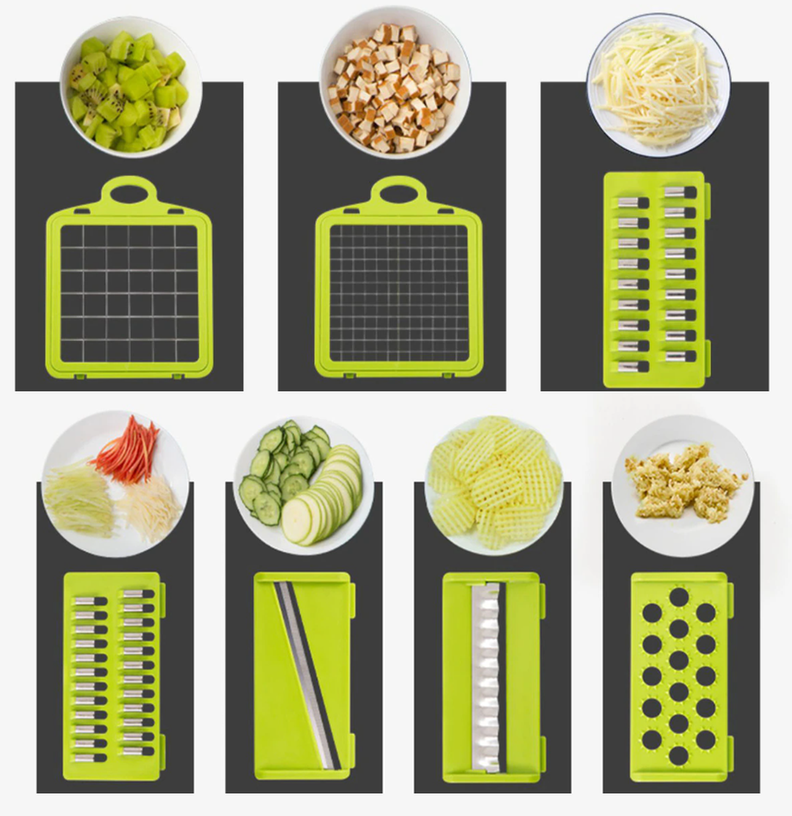 Rallador Picador Cortador Frutas Verduras Multiuso QuickChop-3