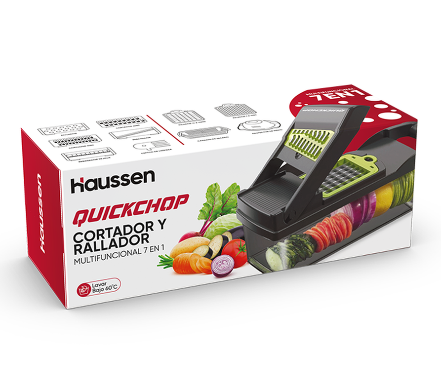 Rallador Picador Cortador Frutas Verduras Multiuso QuickChop-7