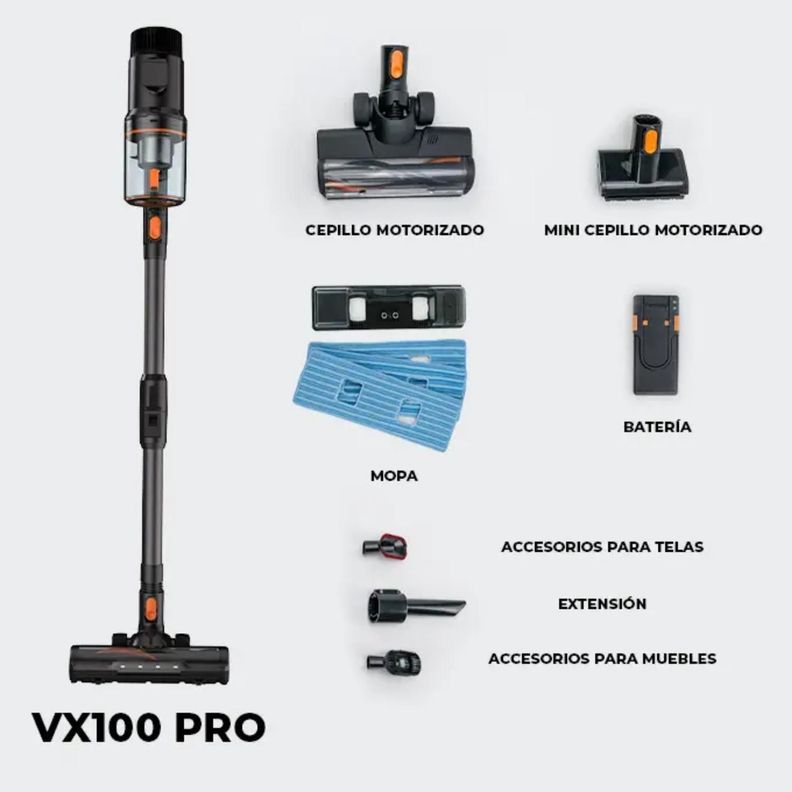 Aspiradora Inalámbrica Vertical Maier VX100 Pro 250W Poder-7