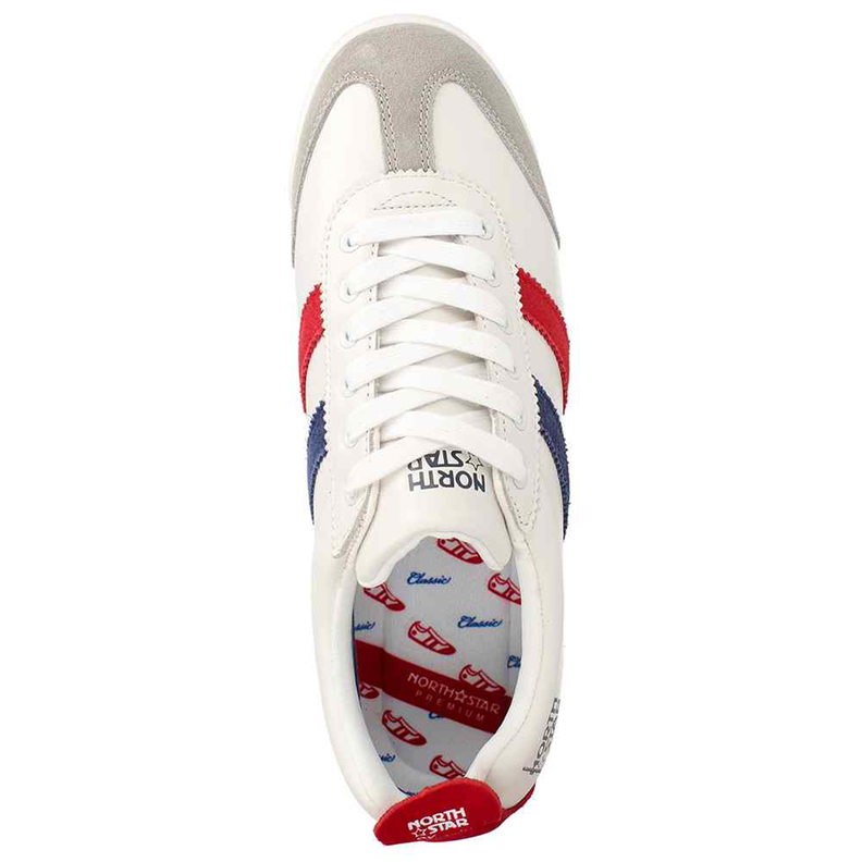 Zapatilla North Star Classic Retro Premium Cuero Tricolor-6