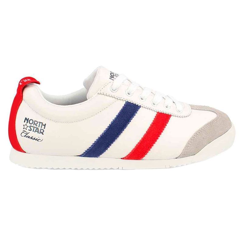 Zapatilla North Star Classic Retro Premium Cuero Tricolor-1
