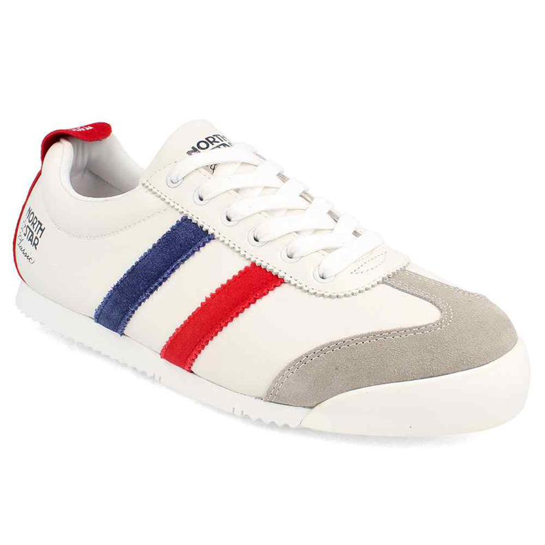 Zapatilla North Star Classic Retro Premium Cuero Tricolor-0