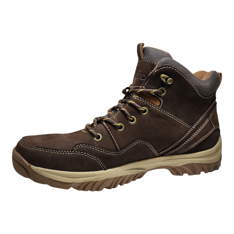 Zapatilla Caña Hombre Natgeo Cuero Marrón-4