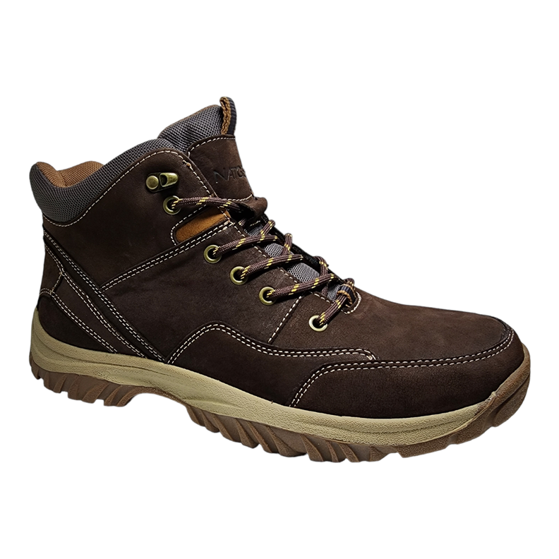 Zapatilla Caña Hombre Natgeo Cuero Marrón-0