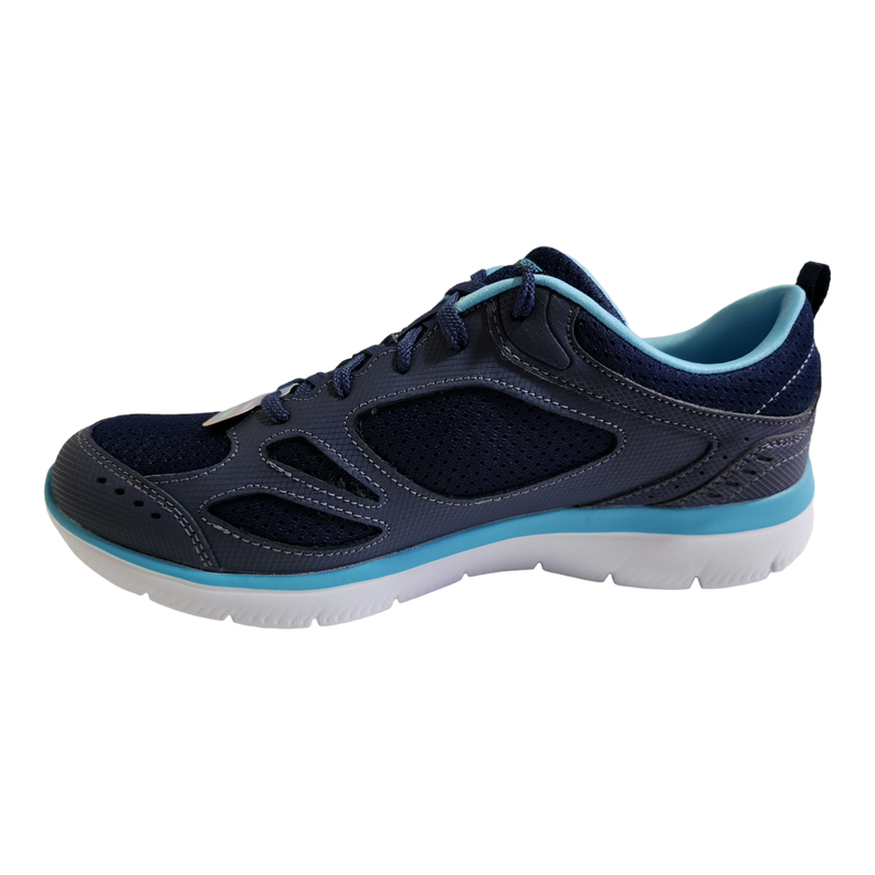 Zapatilla Running Mujer Skechers Azul / Blanco-2