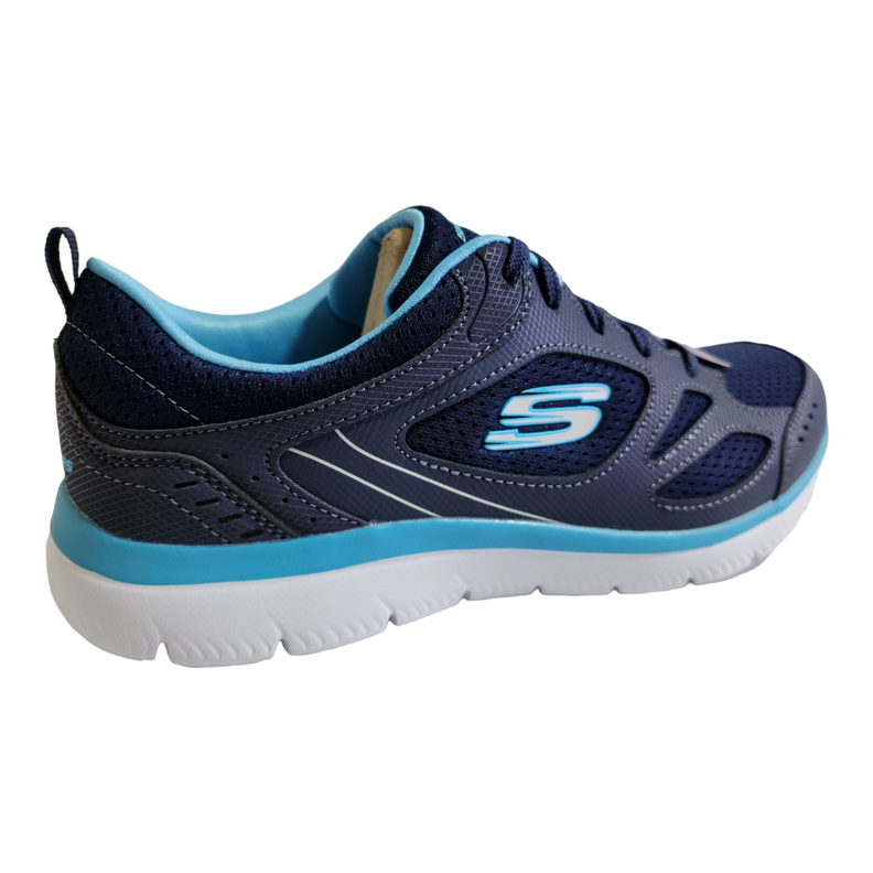 Zapatilla Running Mujer Skechers Azul / Blanco-5
