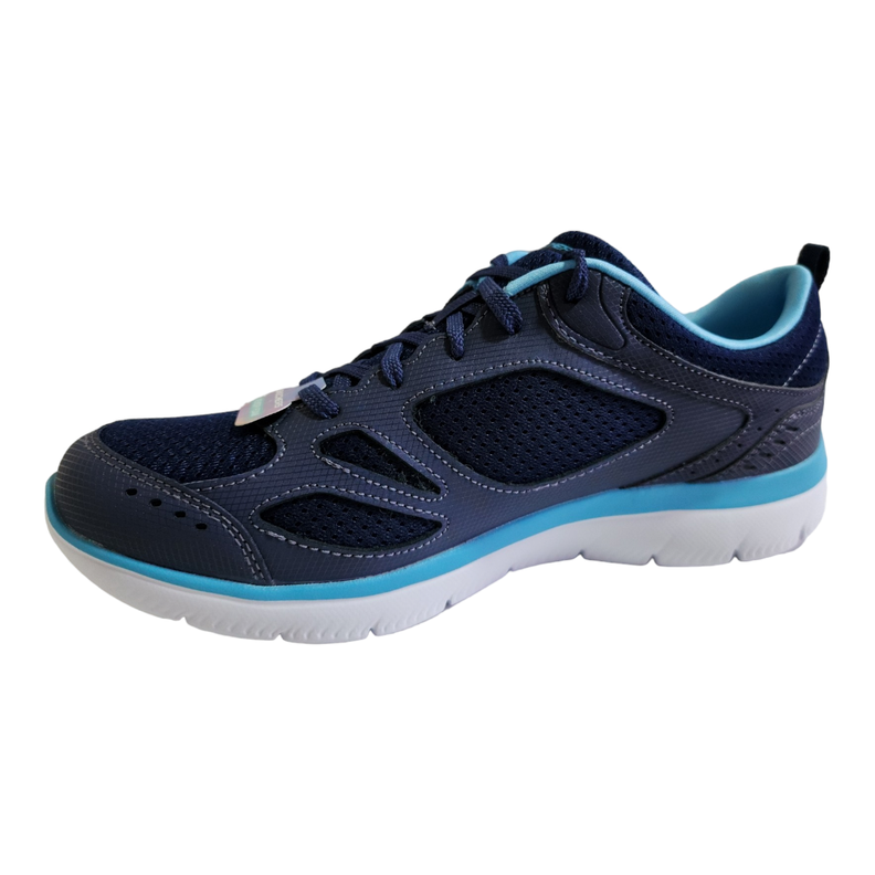 Zapatilla Running Mujer Skechers Azul / Blanco-3