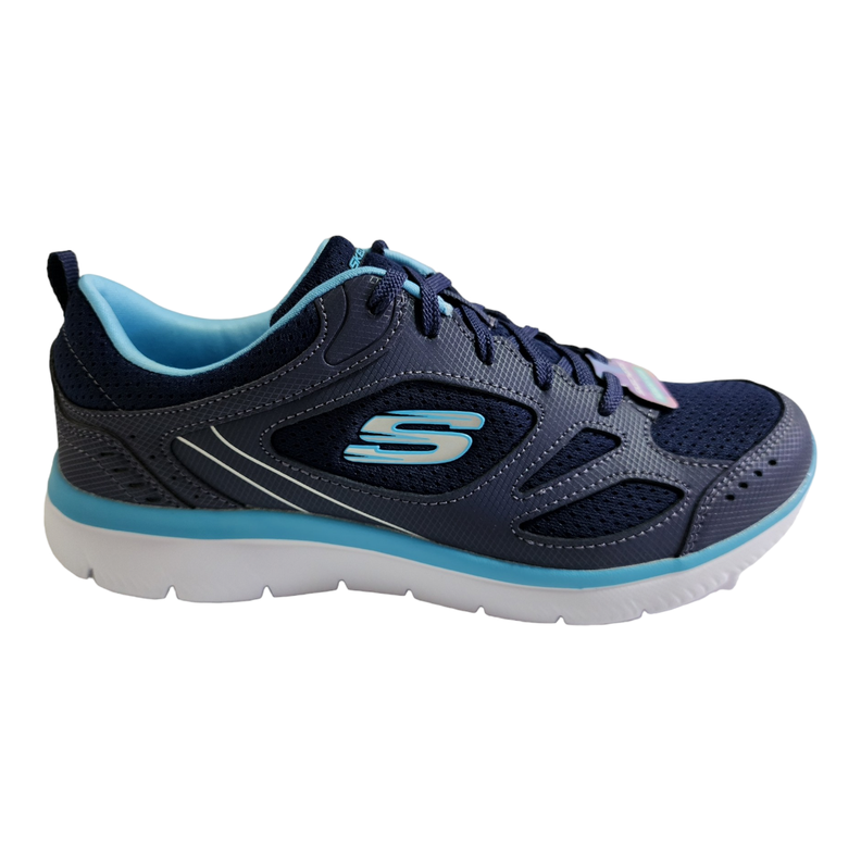 Zapatilla Running Mujer Skechers Azul / Blanco-4