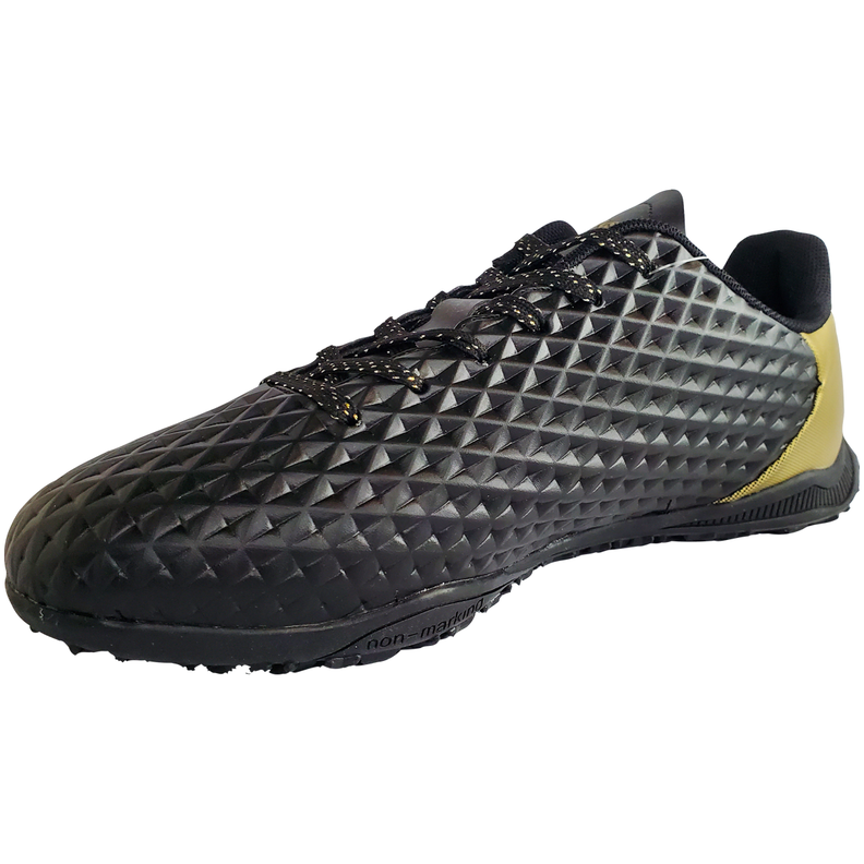 Zapatilla De Fútbol Norwest Negro y Dorado Capitano TF-3