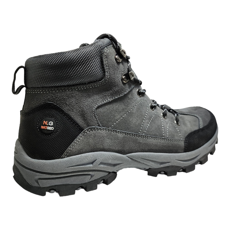 Zapatilla Caña Hombre Natgeo Gris-4