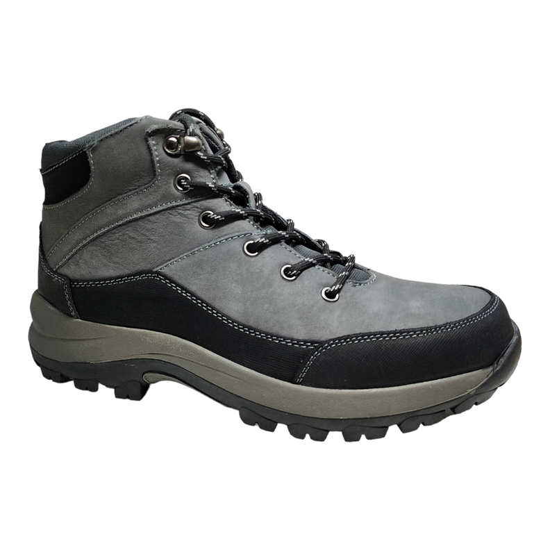 Zapatilla Caña Hombre Natgeo Gris y Negro-0