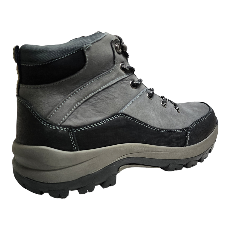Zapatilla Caña Hombre Natgeo Gris y Negro-4